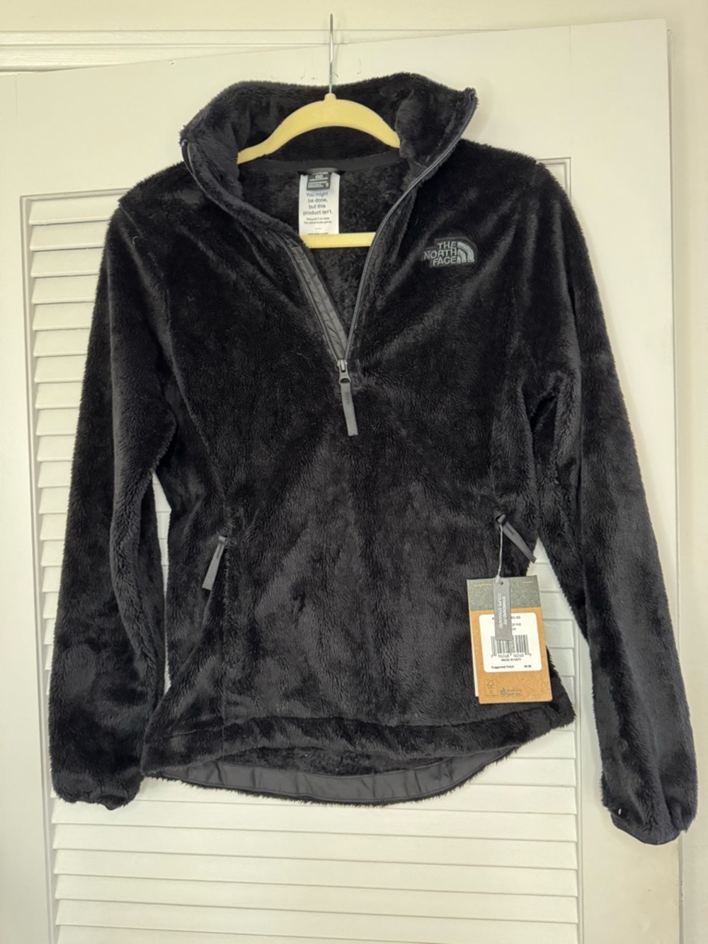 The North Face Black Plush Women's Quarter-Zip Jacket